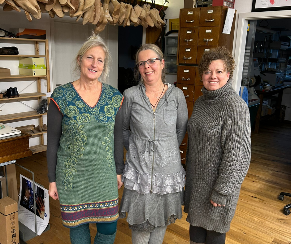 Das Team: Corinna Puls, Annegret Aldag und Janine Fromheim von Living-Schuhs