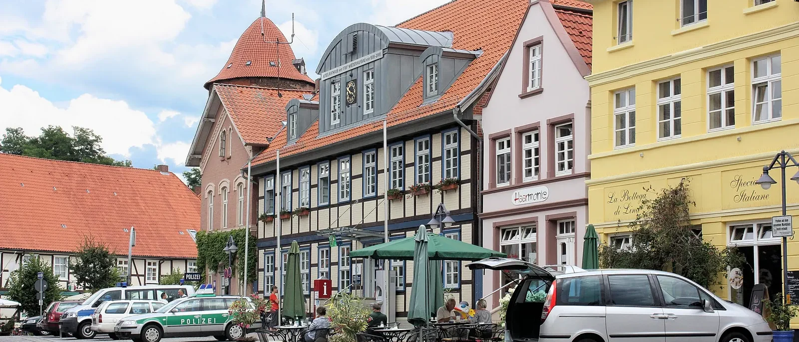 Marktplatz in Dannenberg an der Elbe im Landkreis Lüchow-Dannenberg