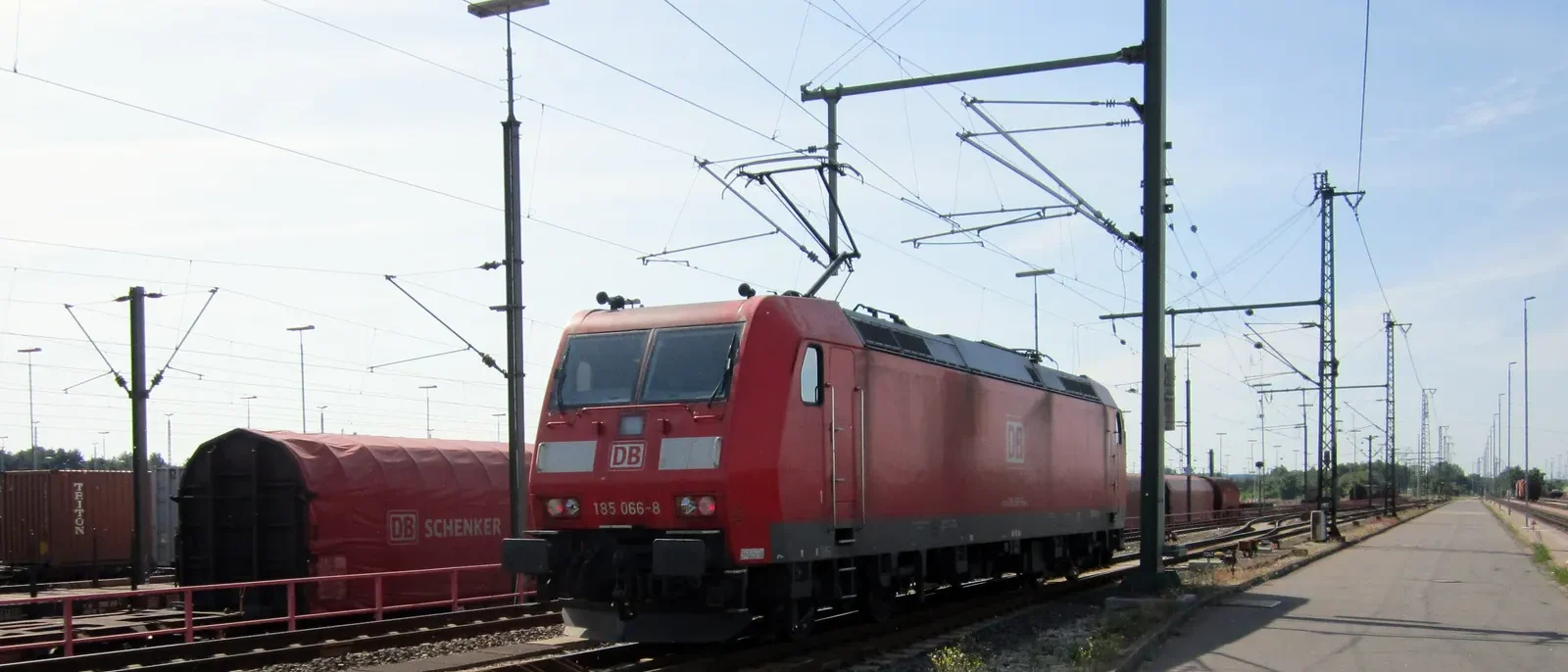 Rangierbahnhof Maschen in Seevetal im Landkreis Harburg mit Gleisfeld