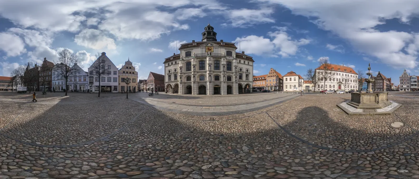 Rathaus in Lüneburg, historische Fassade am Marktplatz