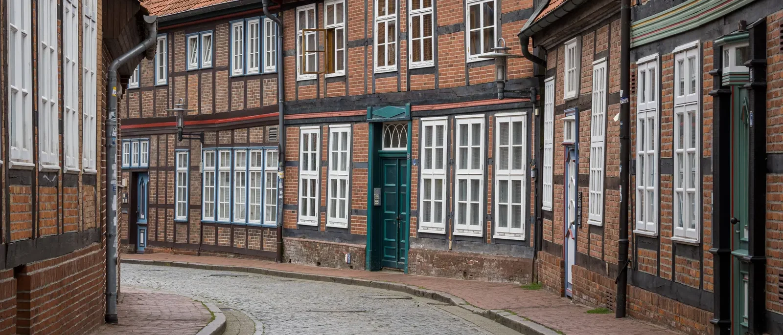 Fachwerkhäuser Bei der Börne in der Altstadt von Stade