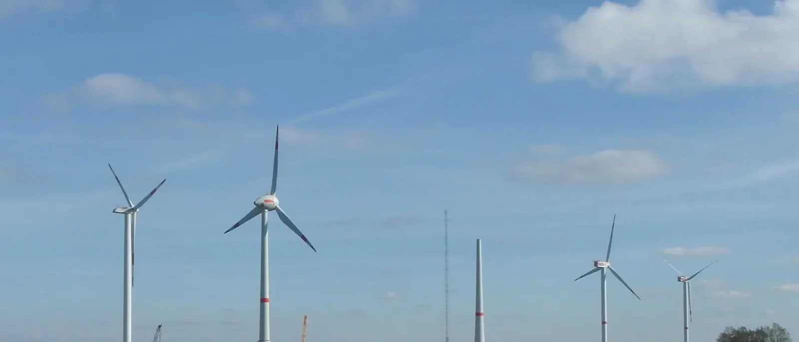 Windenergieanlage im Testfeld bei Cuxhaven