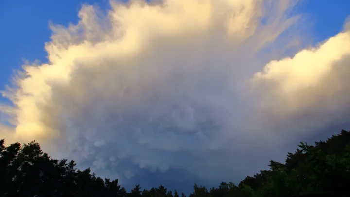 Wolkenbild über dem Biosphärenreservat Elbtalaue