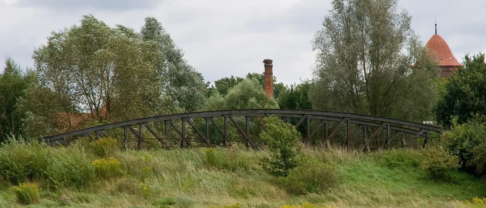 Eisenbahnbrücke der Jeetzeltalbahn bei Dannenberg an der Elbe im Wendland
